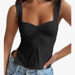 Black Sleeveless Women's Top - Size M